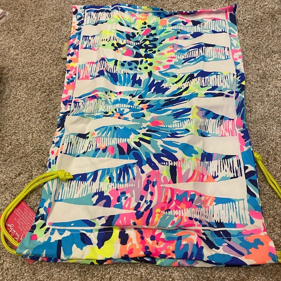 lilly pulitzer drawstring backpack